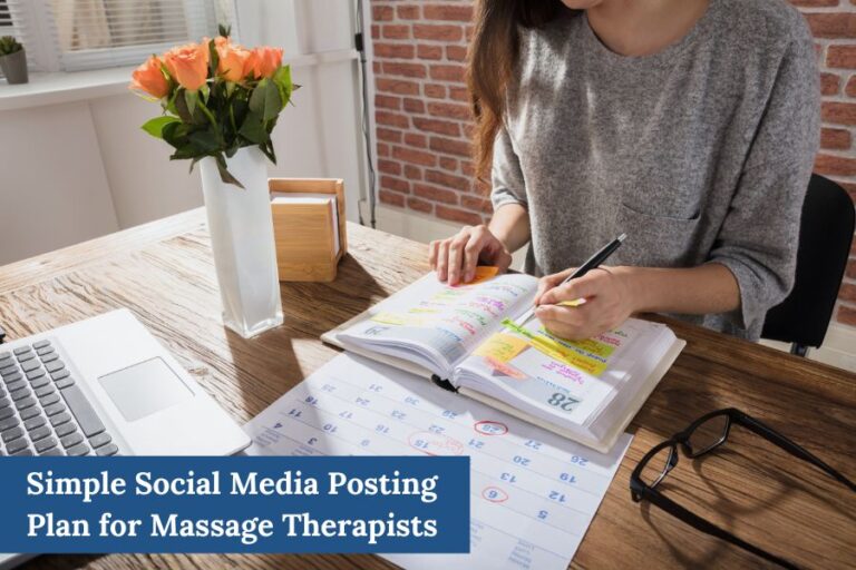 Simple Social Media Posting Plan for Massage Therapists